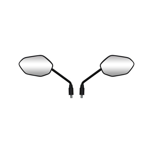 replacement mirror left right 10mm black rectangle for honda cbf125 2021 2024 oe ref s 88210 k0n e01 88220 k0n e01