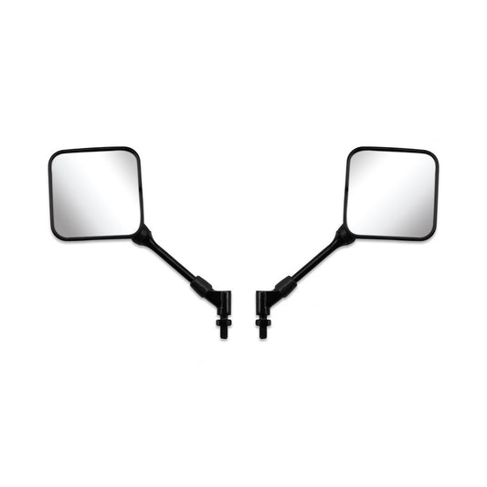replacement mirrors left right 10mm black rectangle suzuki ts125r