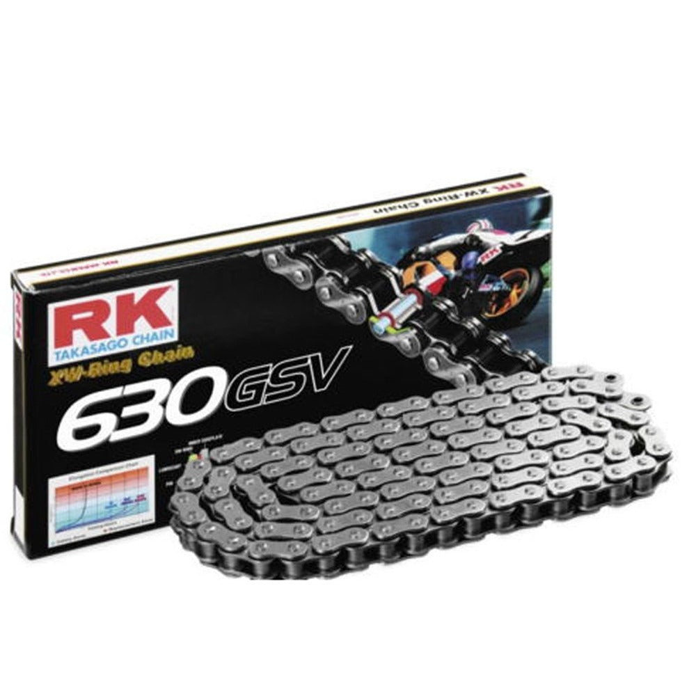 rk chain heavy duty classic motorcycle xw ring silver gsv 630 130l 48 0kn
