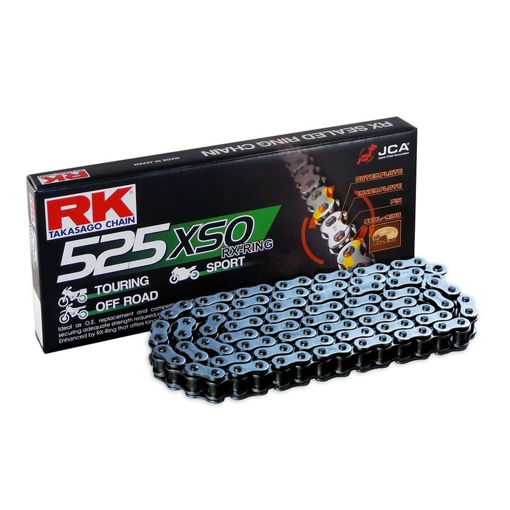 rk chain heavy duty rx ring black xso 525 124l 37 2kn