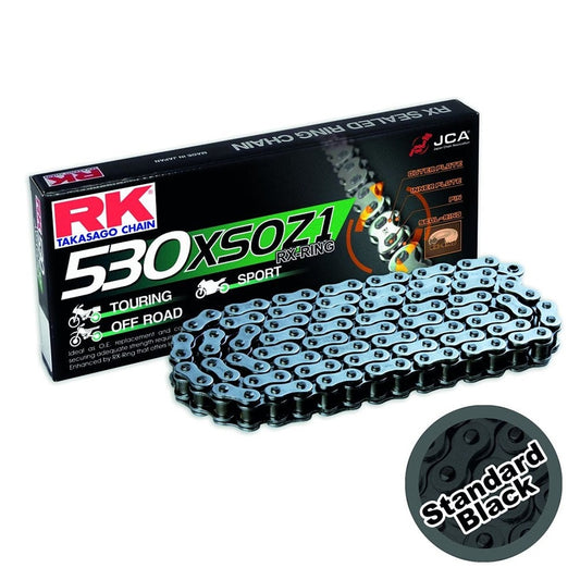 rk chain heavy duty rx ring black xsoz1 530 128l 40 0kn