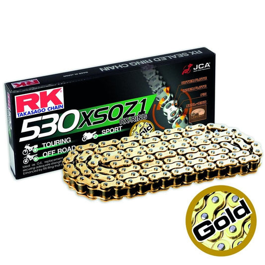rk chain heavy duty rx ring gold xsoz1 530 100l 40 0kn