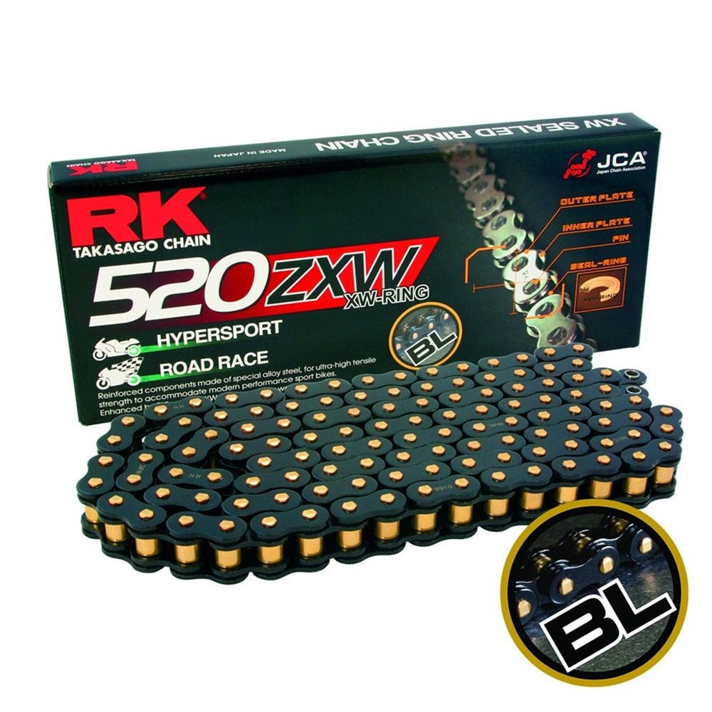 rk chain super heavy duty xw ring black gold zxw 520 114l 42 0kn