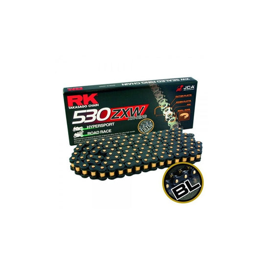 rk chain super heavy duty xw ring black gold zxw 530 120l 49 8kn
