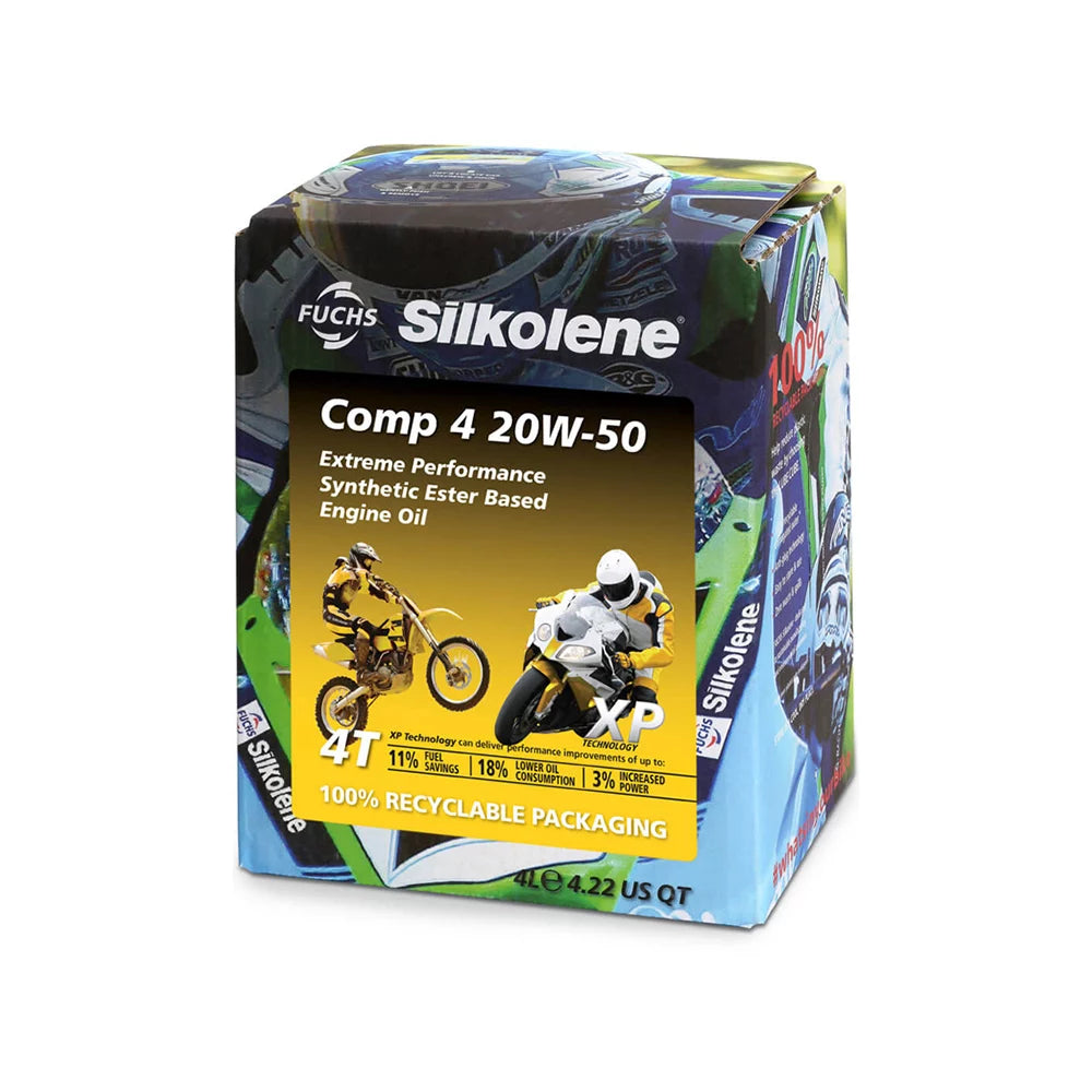 silkolene comp 4 20w 50 xp 4 litre lubecube jpg