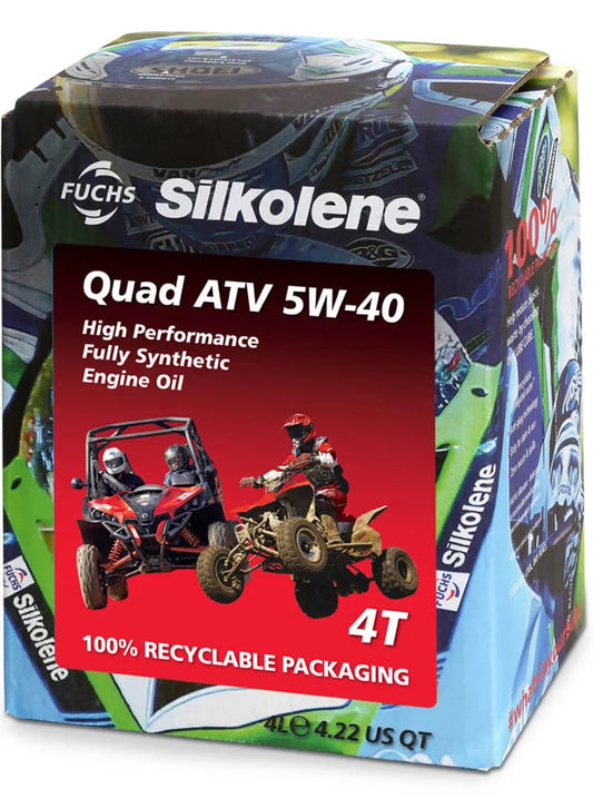 silkolene quad utv 5w 40 4 litres cube jpg