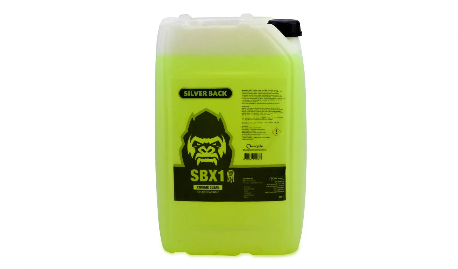 silverback sbx1 xtreme clean flouro tech gel bike wash 25 litres 1 jpg