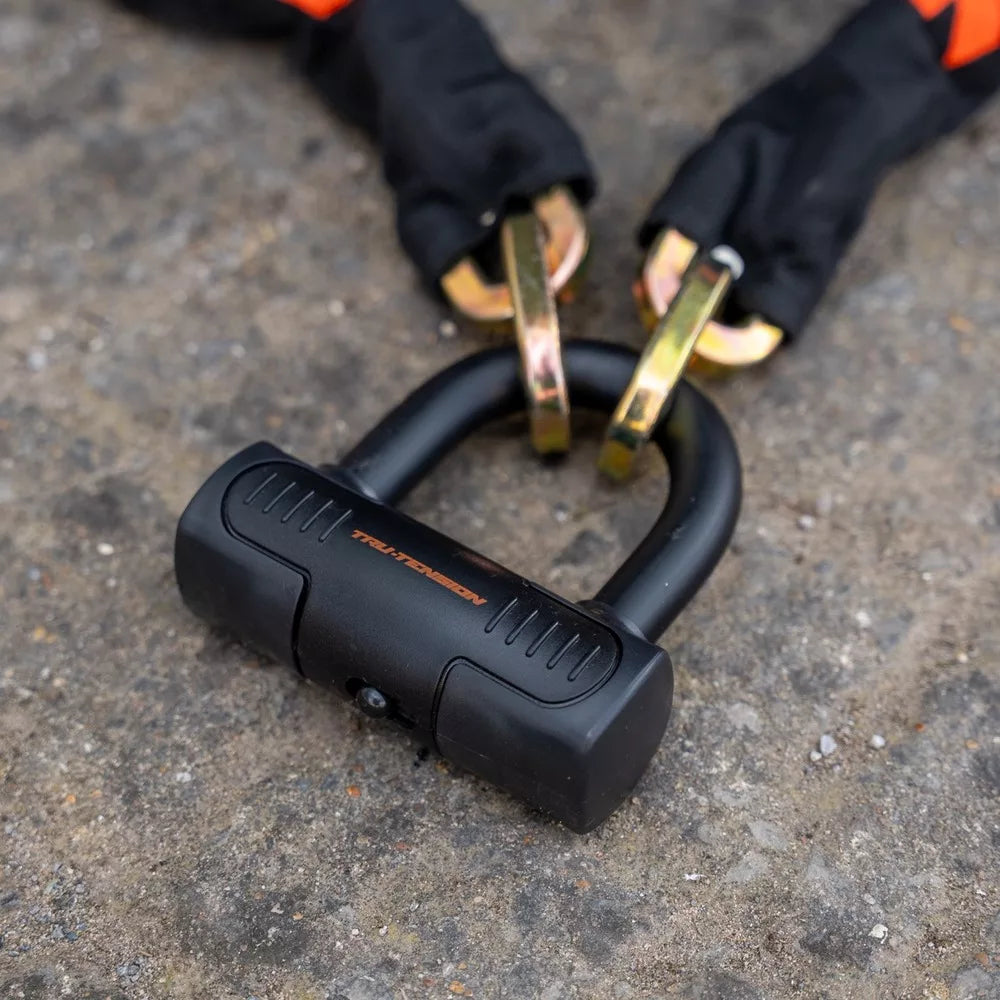 tru tension 10mm high security motorcycle chain lock 4