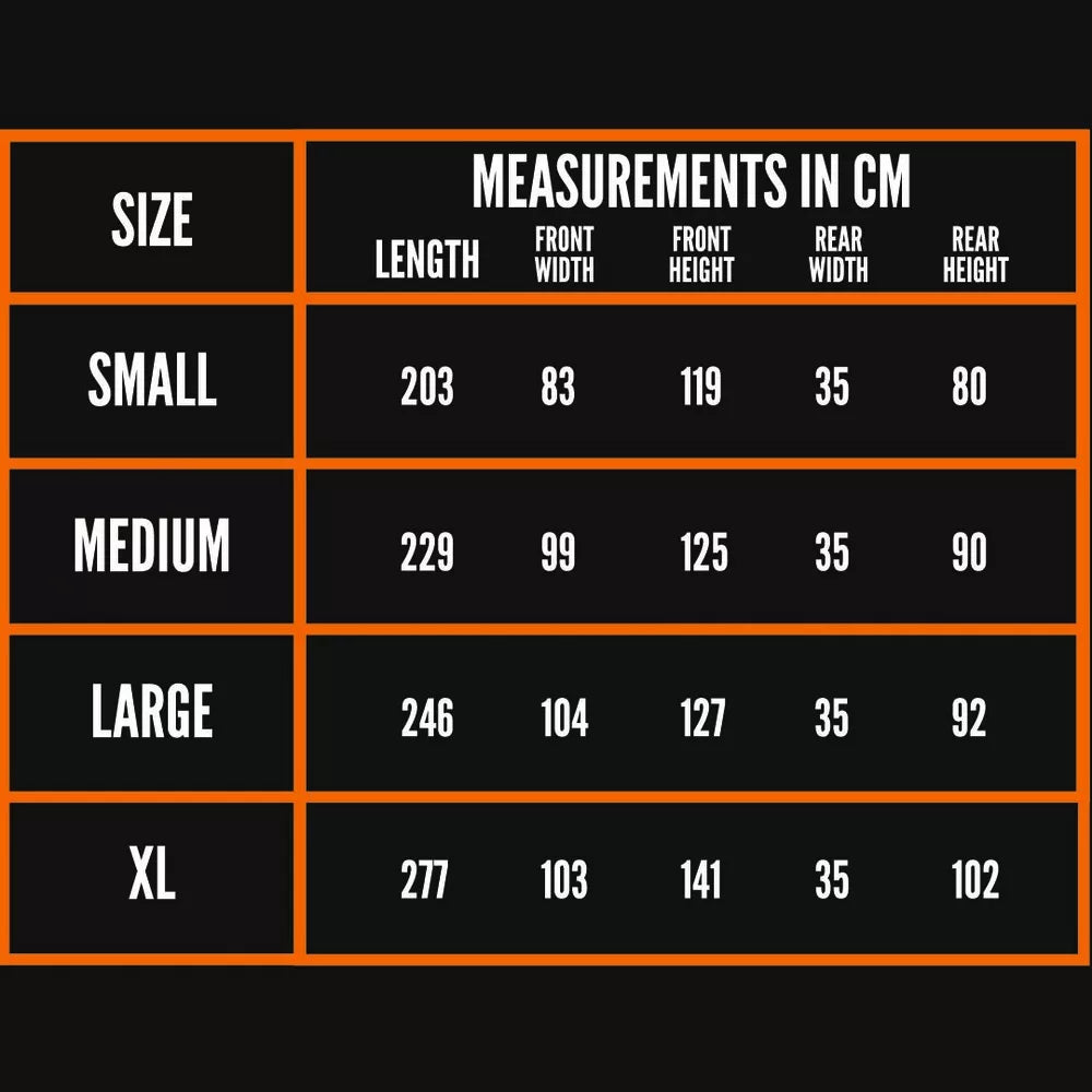 tru tension heavy duty motorcycle rain cover 7