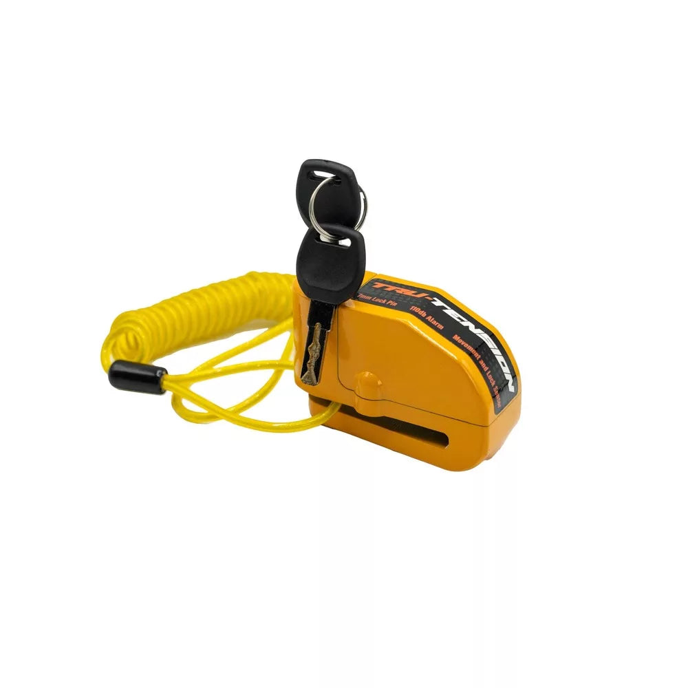tru tension motorcycle alarm disc lock 110db 1