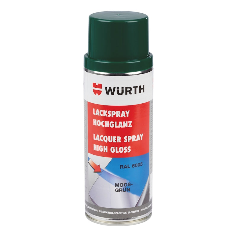 wurth high gloss moss green spray paint 400ml