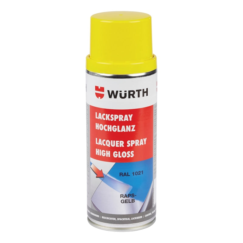wurth high gloss rapeseed yellow spray paint 400ml