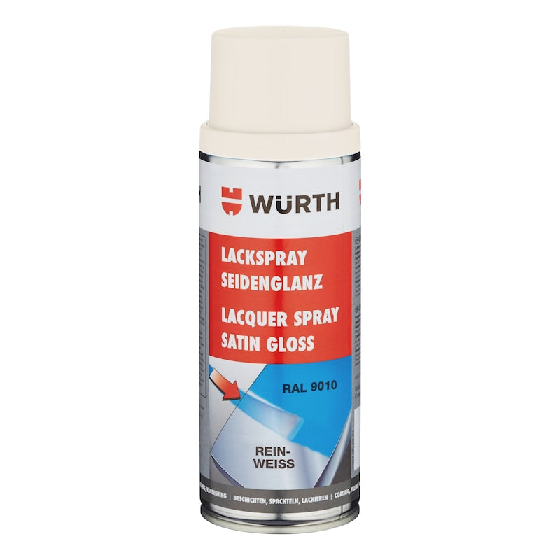 wurth satin gloss pure white spray paint 400ml