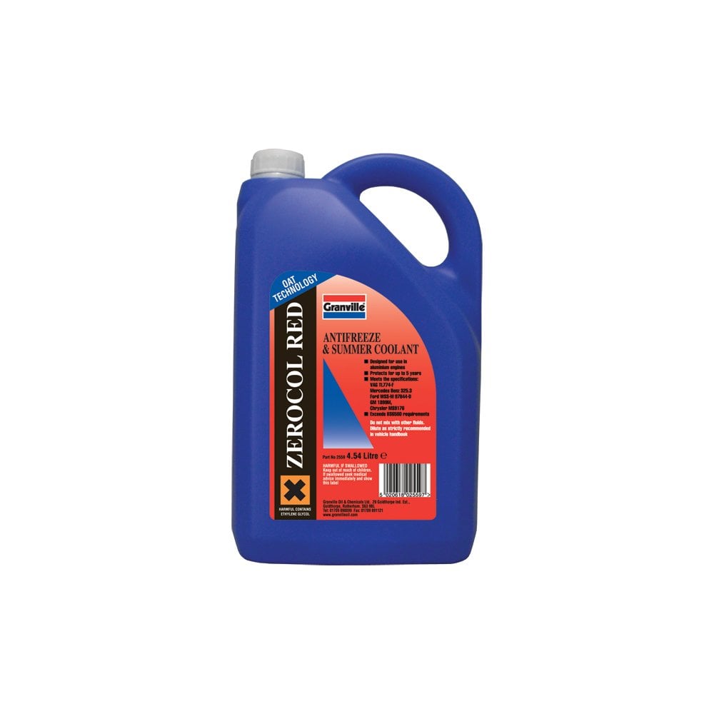 zerocol 12 red antifreeze concentrate 5 litre
